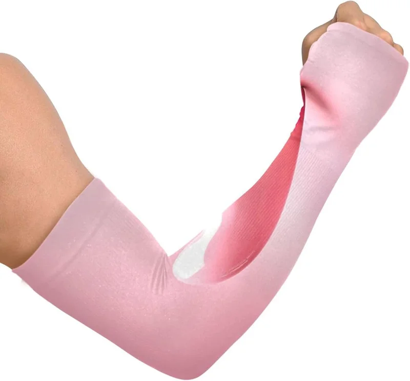 2pcs_sun_protection_ice_sleeves_upf_50+_stay_cool_&protected-pink_with_thumbhole_2.webp