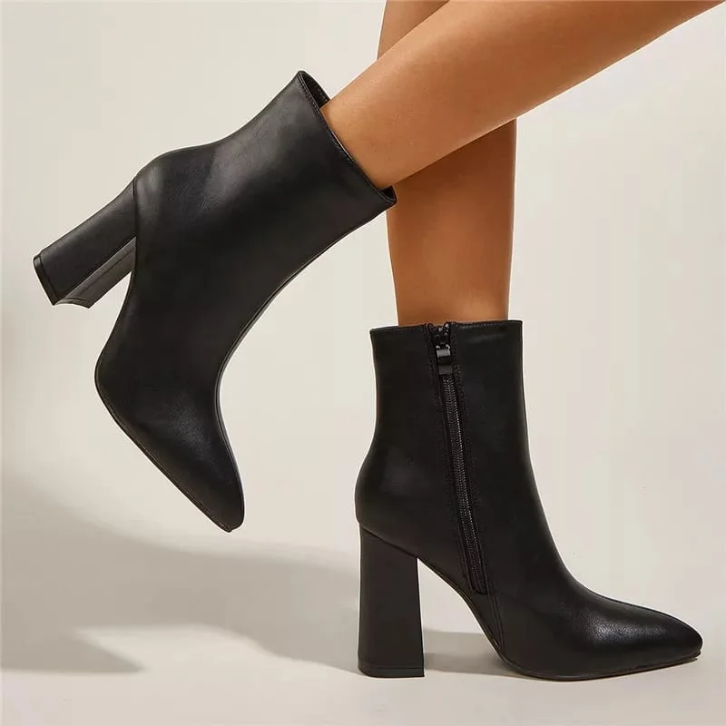 women_ankle_high_heels_chunky_heels_platform_leather_short_boots_black_2.webp