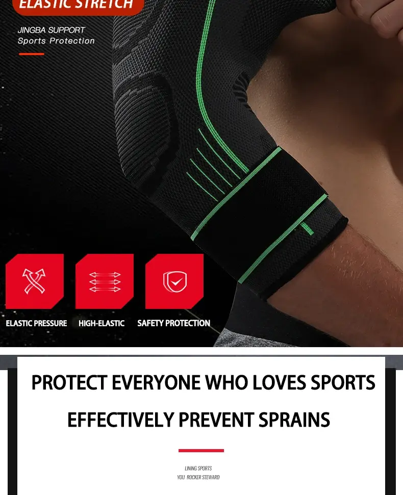 Breathable & Secure Elbow Compression Sleeve for Support, Pain Relief, Tendonitis-1.webp