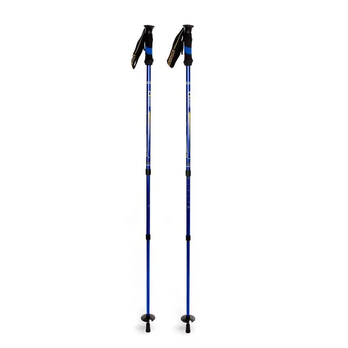 2PCS Anti Shock Trekking Hiking Pole Adjustable Telescoping Walking Stick for Mountaineering, 135 cm Aluminium Grade with Shock Absorber With an ONOFF Feature Lightweight Hiking Poles -Blue-5.webp