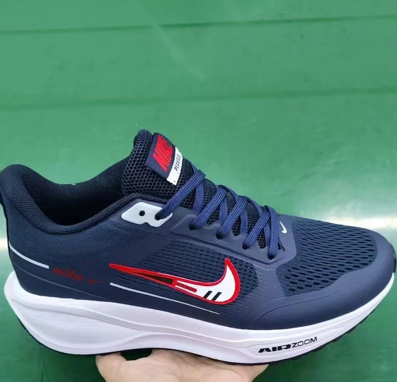 Blue Nike Air Zoom Pegasus Sneaker- White sole