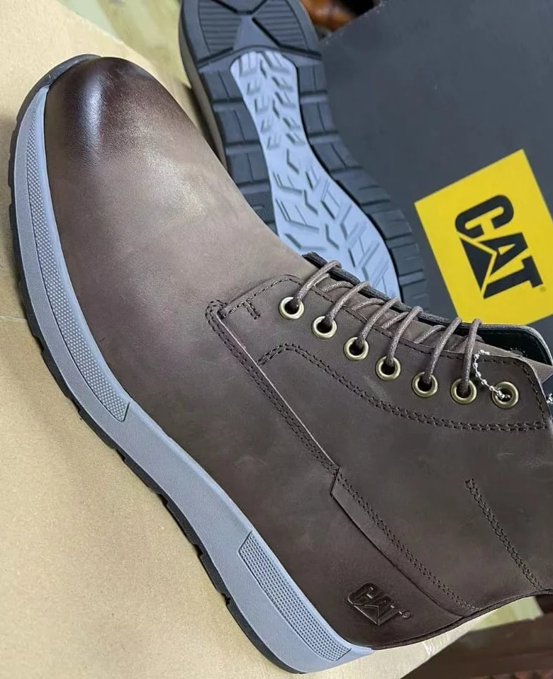 Coffee Brown Premium Caterpillar Boots for Men