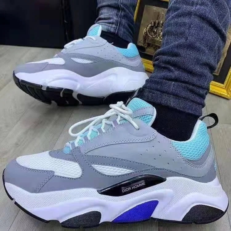 Dior Homme Sneakers Grey Purple Blue White Shoes
