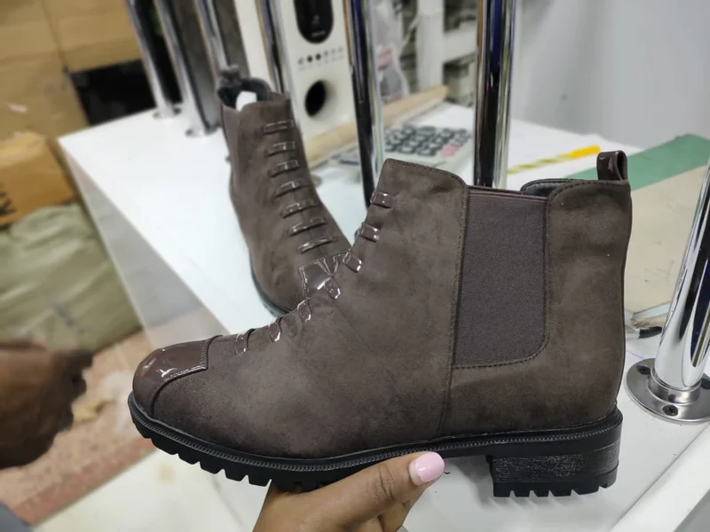 Ladies Ankle Platform Women Boots Chunky Designer Coffee Brown Shoes