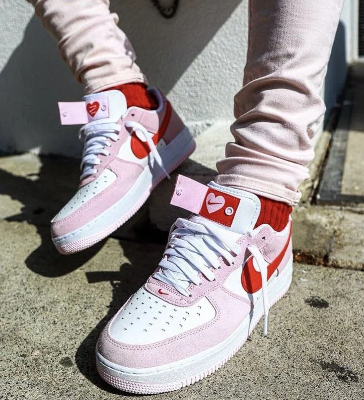 Nike Air Force 1 07 QS 'Love Letter' Valentines Day Tulip Pink University Red