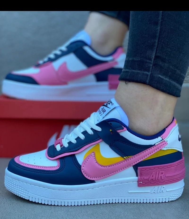 Nike Air force 1 Shadow Pale Ivory Dark Blue