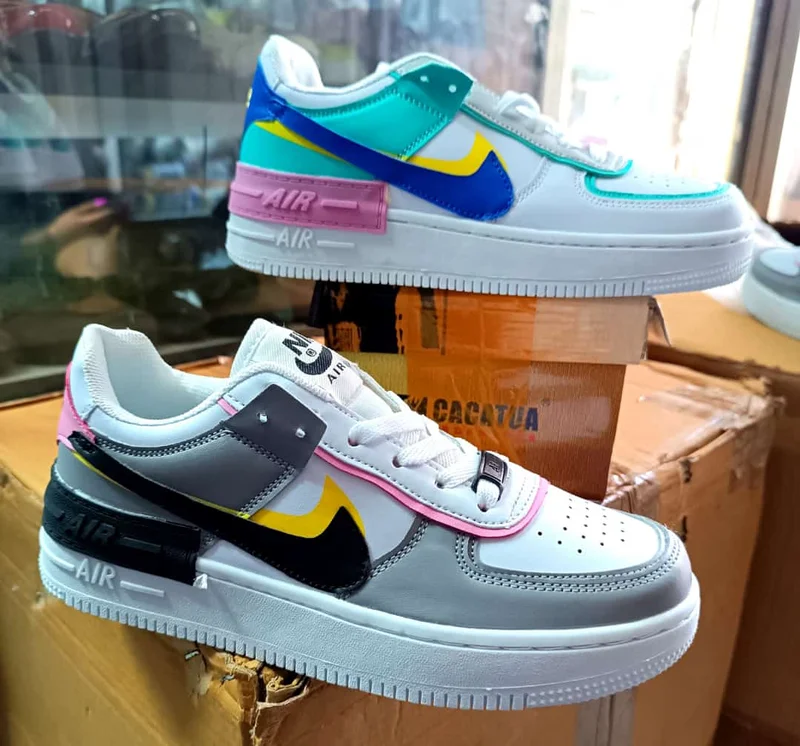 Nike Air force 1 Shadow White Grey White Black