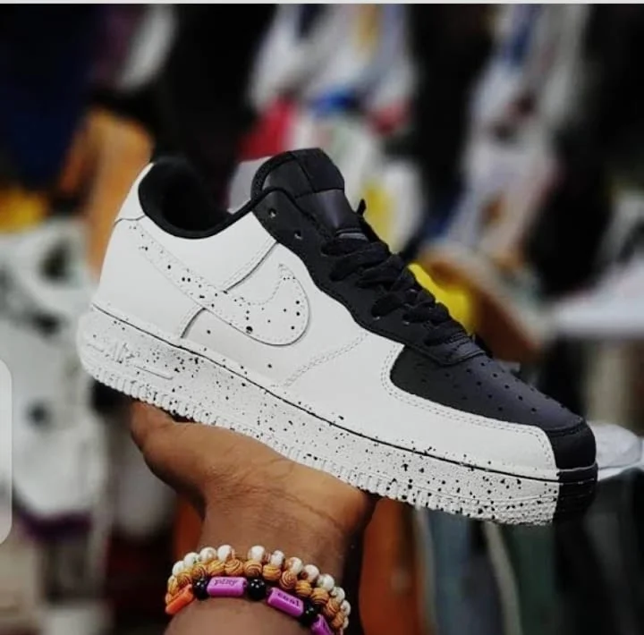 Nike Air force 1 White & black Low Split Sneakers