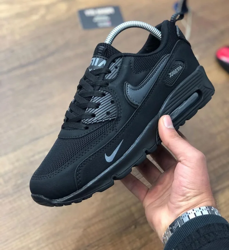 Nike Air Max 90 Black/ Grey Sneakers Sports Shoes