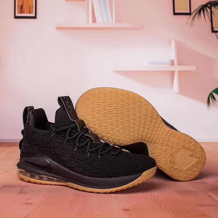 Nike Lebron James 15 Low  Gold Black