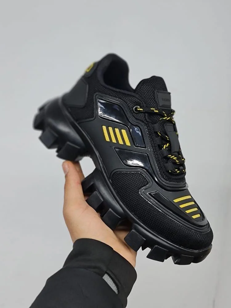 Prada Cloudbust Thunder Black-Yellow sneakers