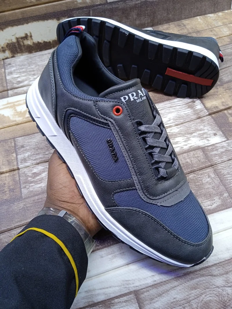 Prada Milano Quality Fashion Rubber Sneakers Shoes