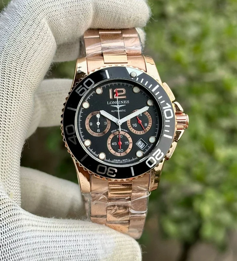 Longines Watch For Men's 7AA Premium Collection Gold