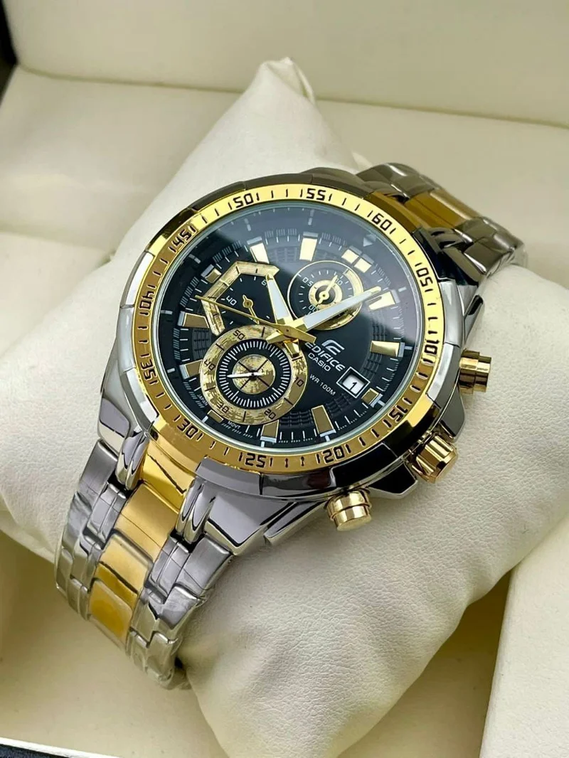 Original Edifice Casio High Quality WR 100M Men Metal Wrist Watch