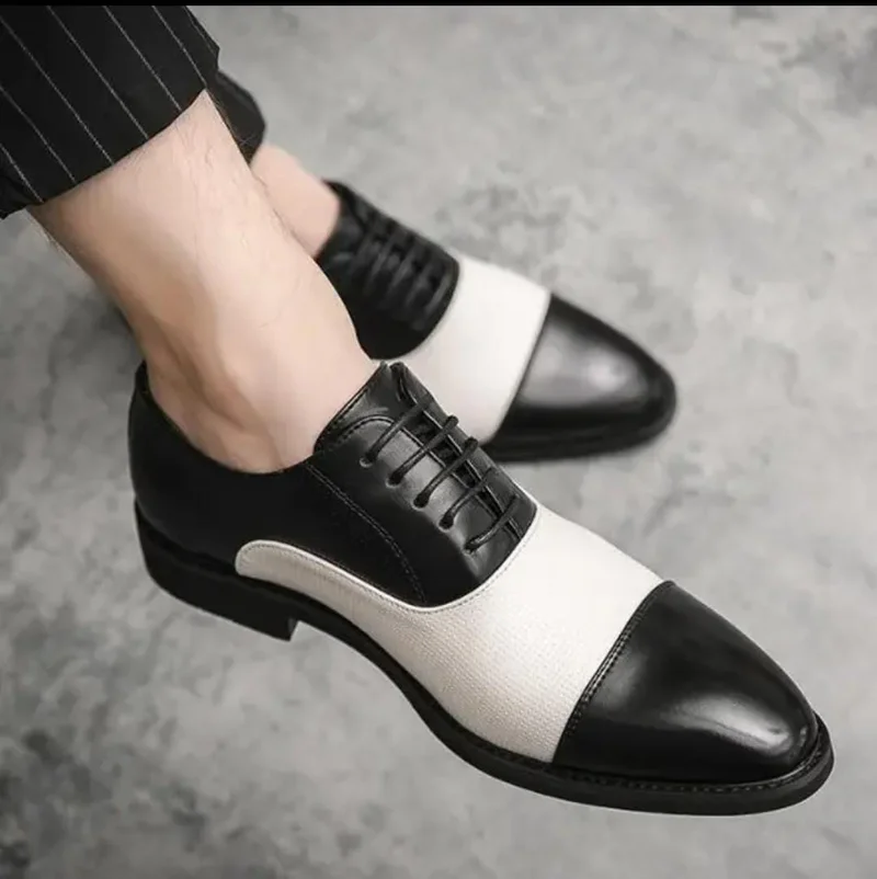 Authentic Black and White Oxfords