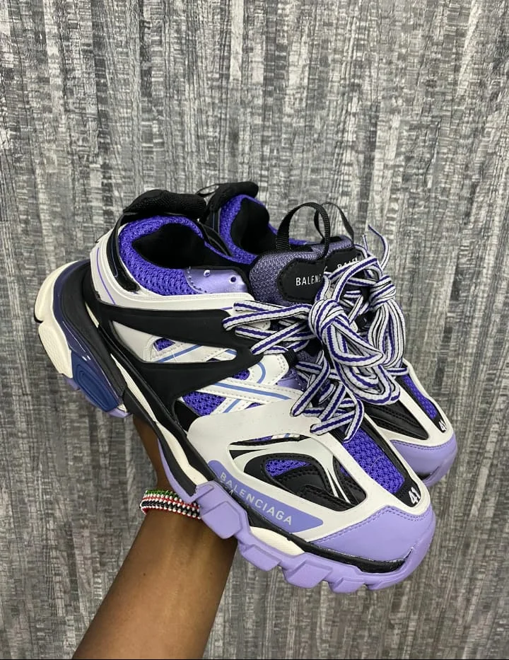 Balenciaga Track Purple White Black Sneakers