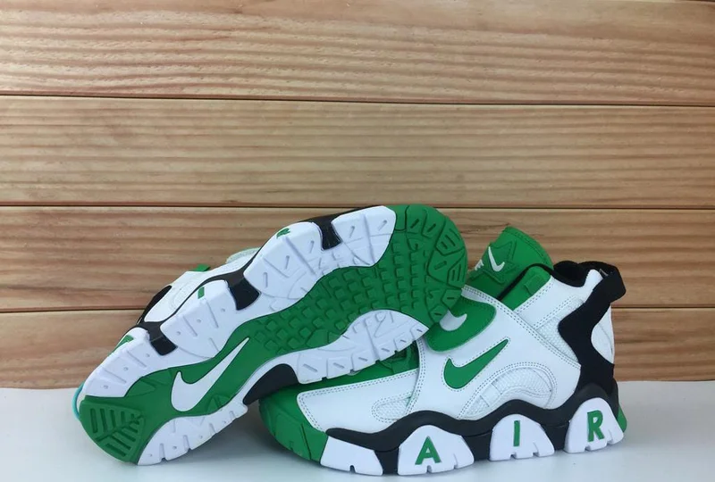 BARRAGE Sneakers NIKE Air White/Green/Black Basketball Unisex Shoes