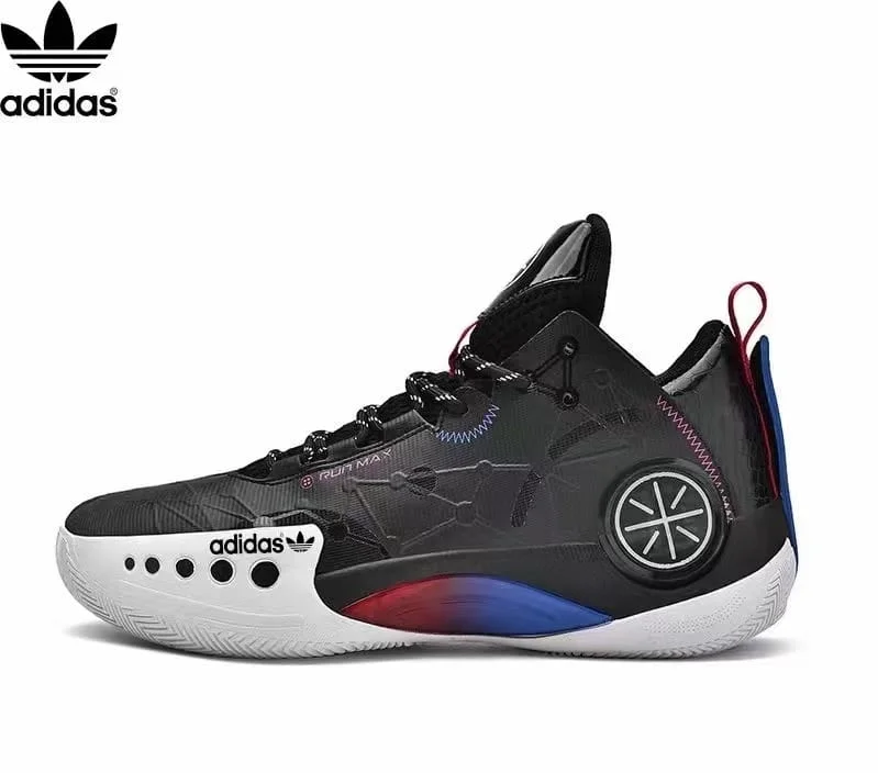 Adidas Basketball Shoes for Men Lace-Up High Top Sneakers Sports Shoes