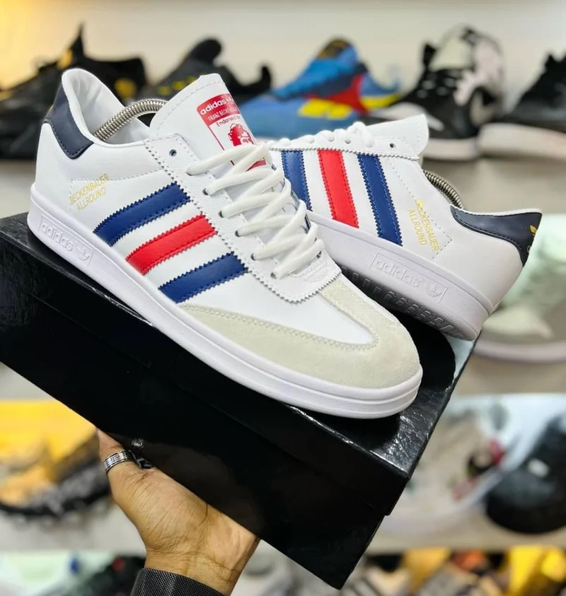 Adidas Beckenbauer Allround White Red Blue Sneakers