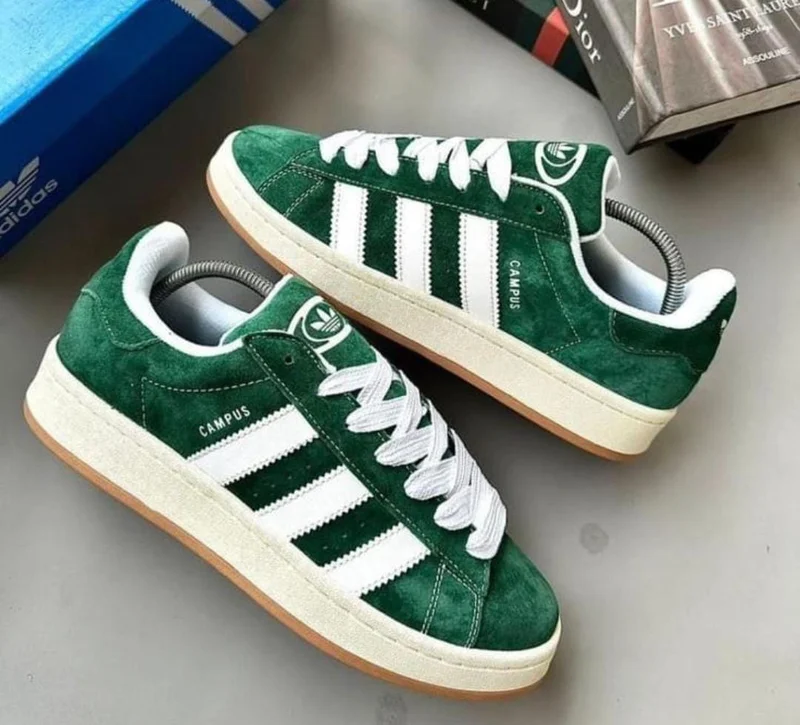 Adidas Campus 00s Shoes Originals Sneakers Dark Green/Cloud White
