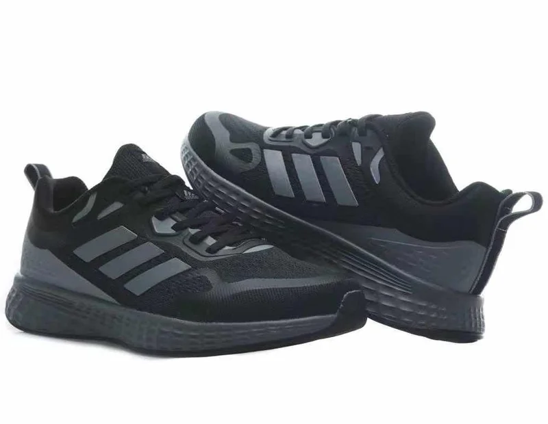ADIDAS DURAMO Black Trainers and Running Sneakers-Gray sole