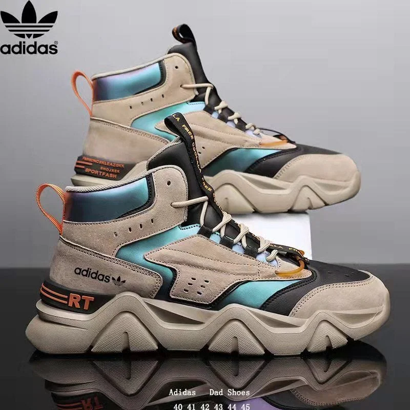 Adidas Jeddens Sports Running Shoes Lace Up Sneakers Brown