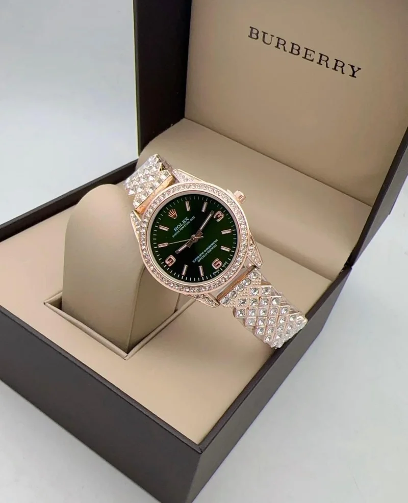 DARK-GREEN CLASSY ROLEX WATCH