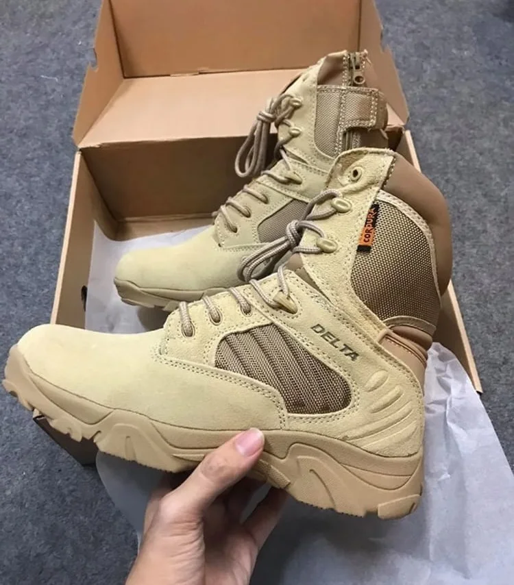 Delta Tactical Boots Combat Boots Outdoor Trekking Hiking shoes - Brown
