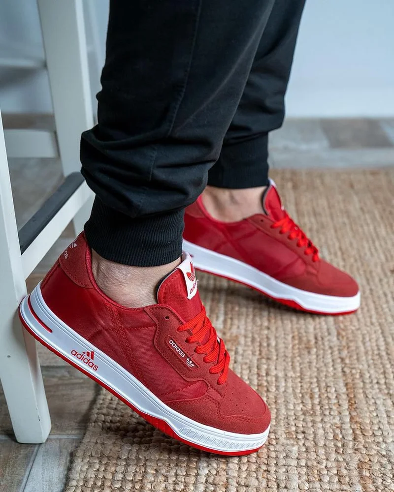 Adidas Originals Continental Vulc Men's Sneakers Red Shoes