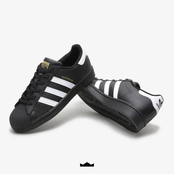 adidas Originals Superstar Black White Gold Men Women Unisex Classic Shoe