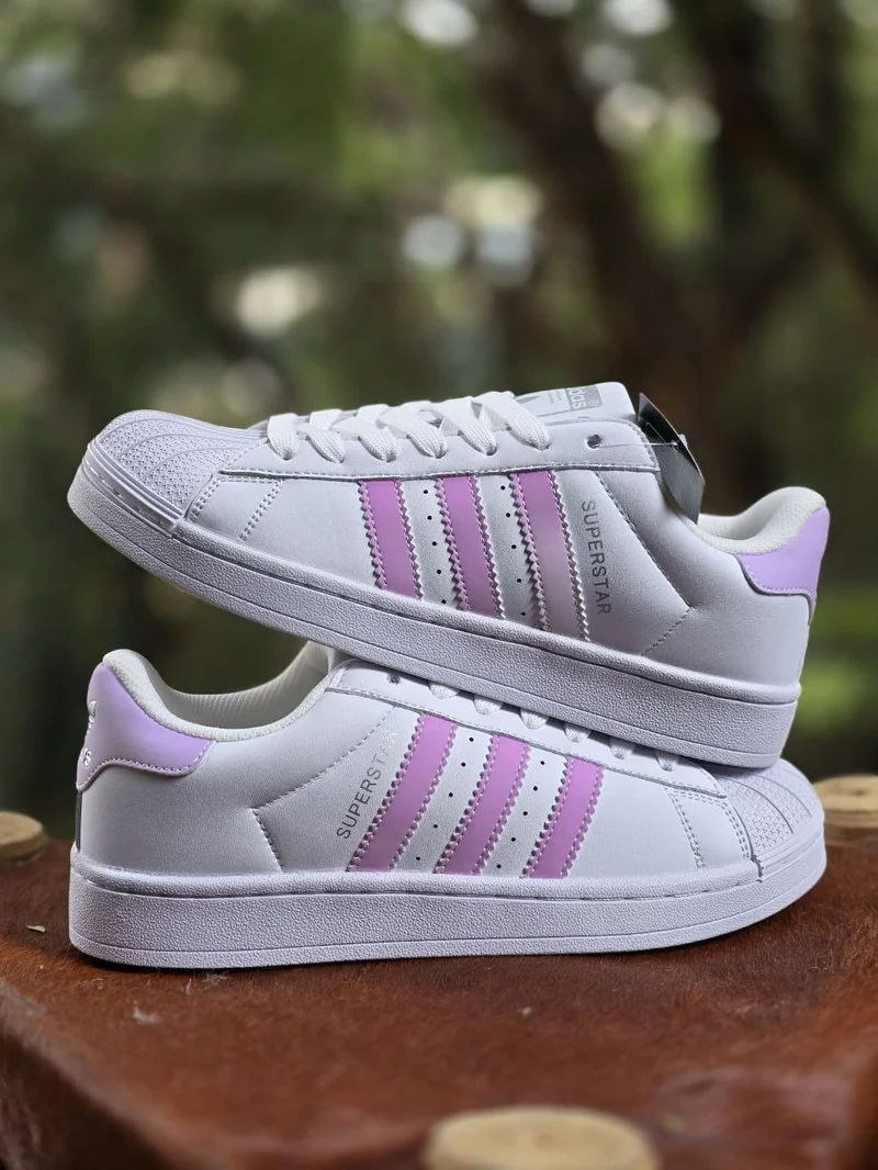adidas Originals Superstar Her Vegan W White Pink Women Casual Shoes