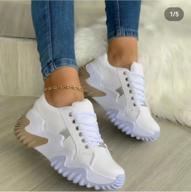 Fashion Tennis High Top Canvas Sneakers Shoes-white