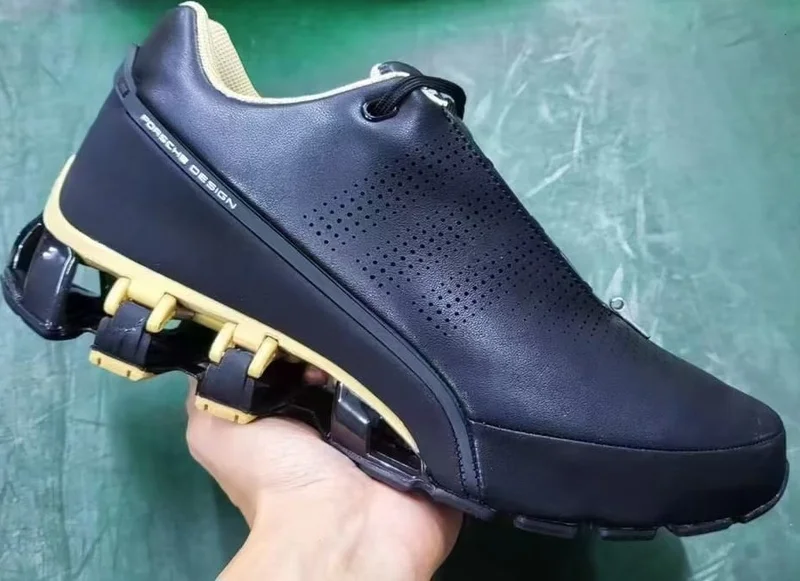 ADIDAS PORSCHE  BLUE -GOLD SPORT RUNNING SHOES