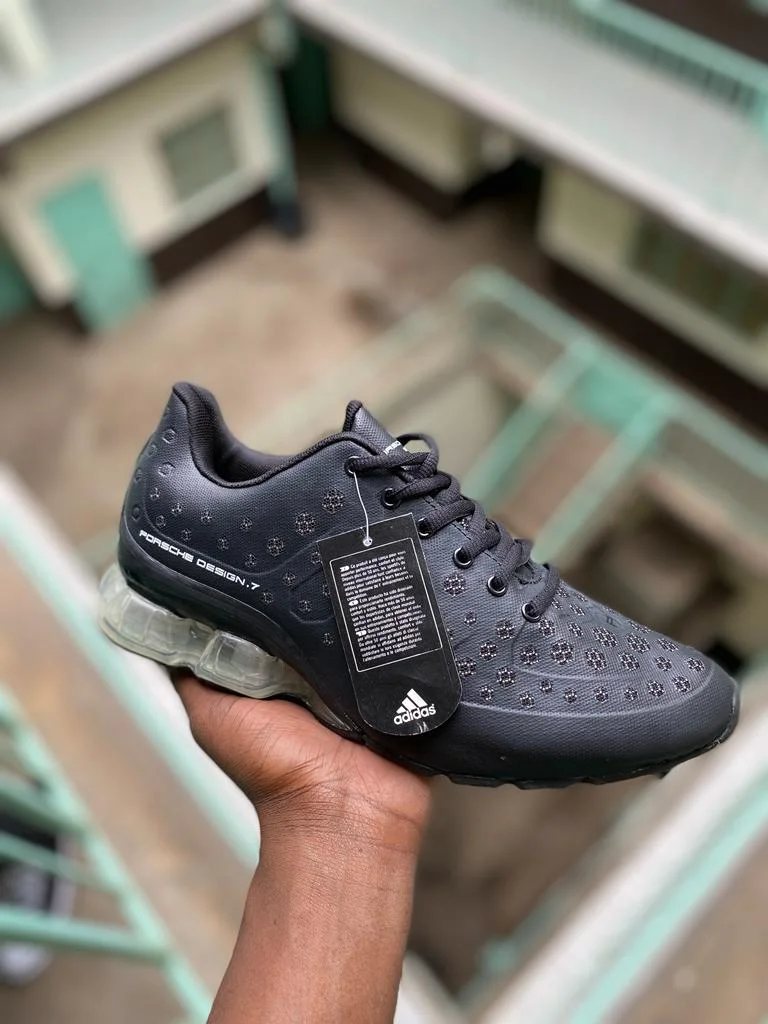 Adidas Porsche Design Bounce Leather Mens Sneaker Casual Running shoes Grey
