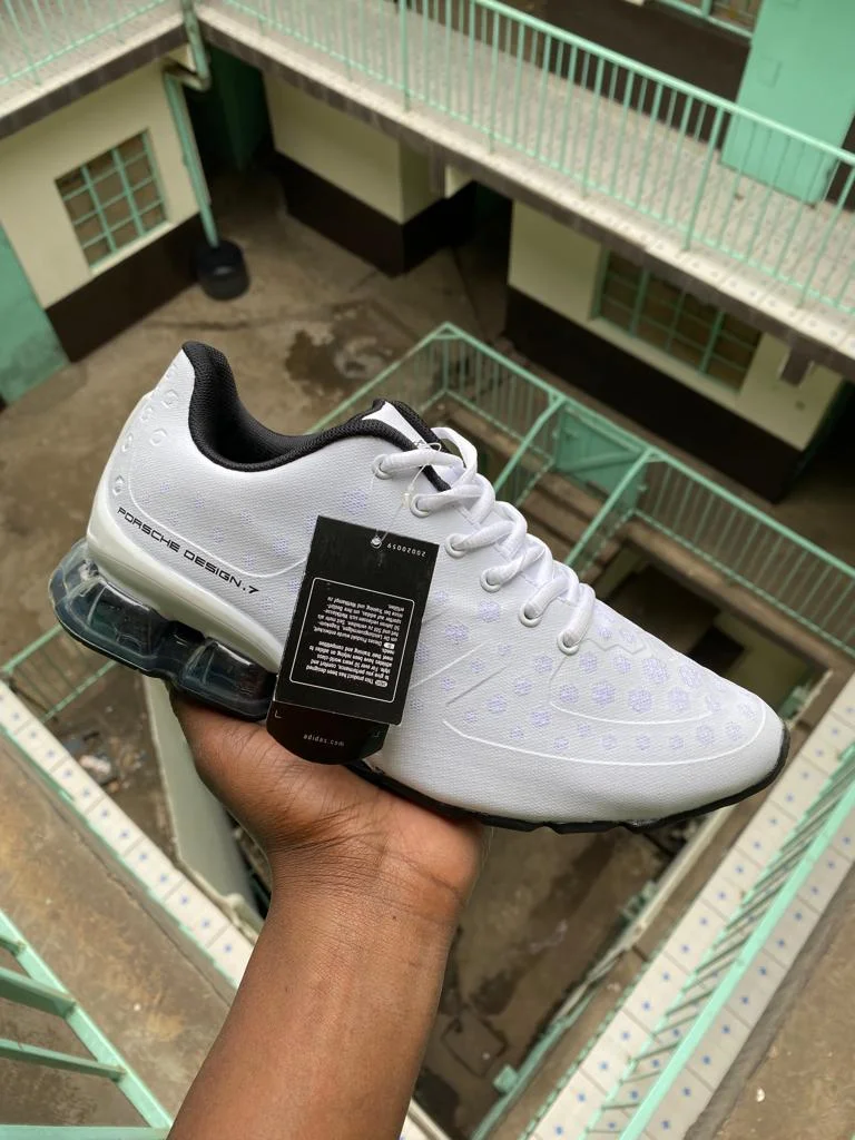 Adidas Porsche Design Bounce Leather Mens Sneaker Casual Running shoes White