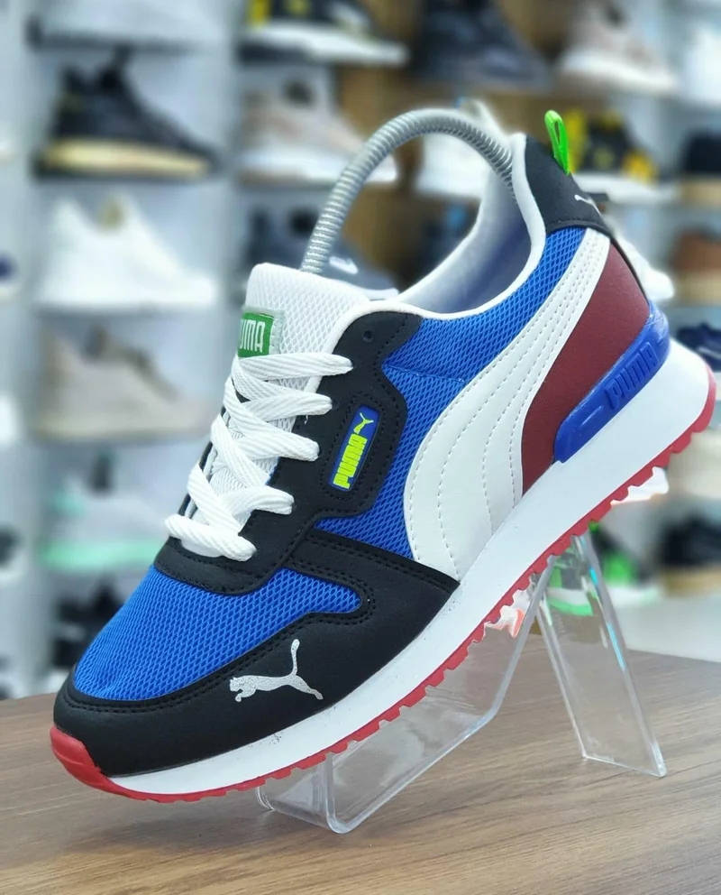 Adidas Puma R78 Blue Black and White