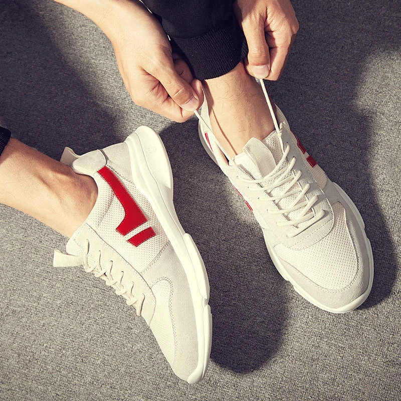 Grey High Quality Men Running Sport Shoes