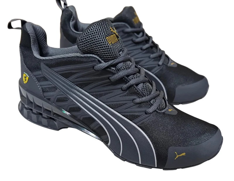 Grey Puma Voltaic Ferrari Running Shoes