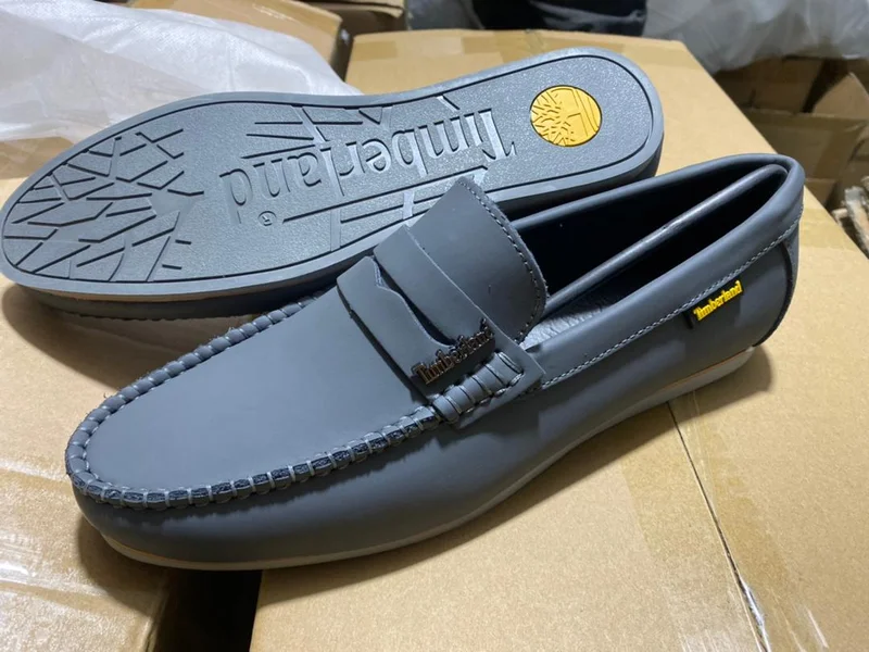 Grey Timberland Mens Loafers Shoes