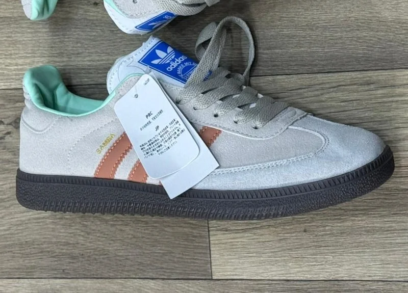 Adidas Samba OG Suede Casual sneakers- Gray Rubber sole