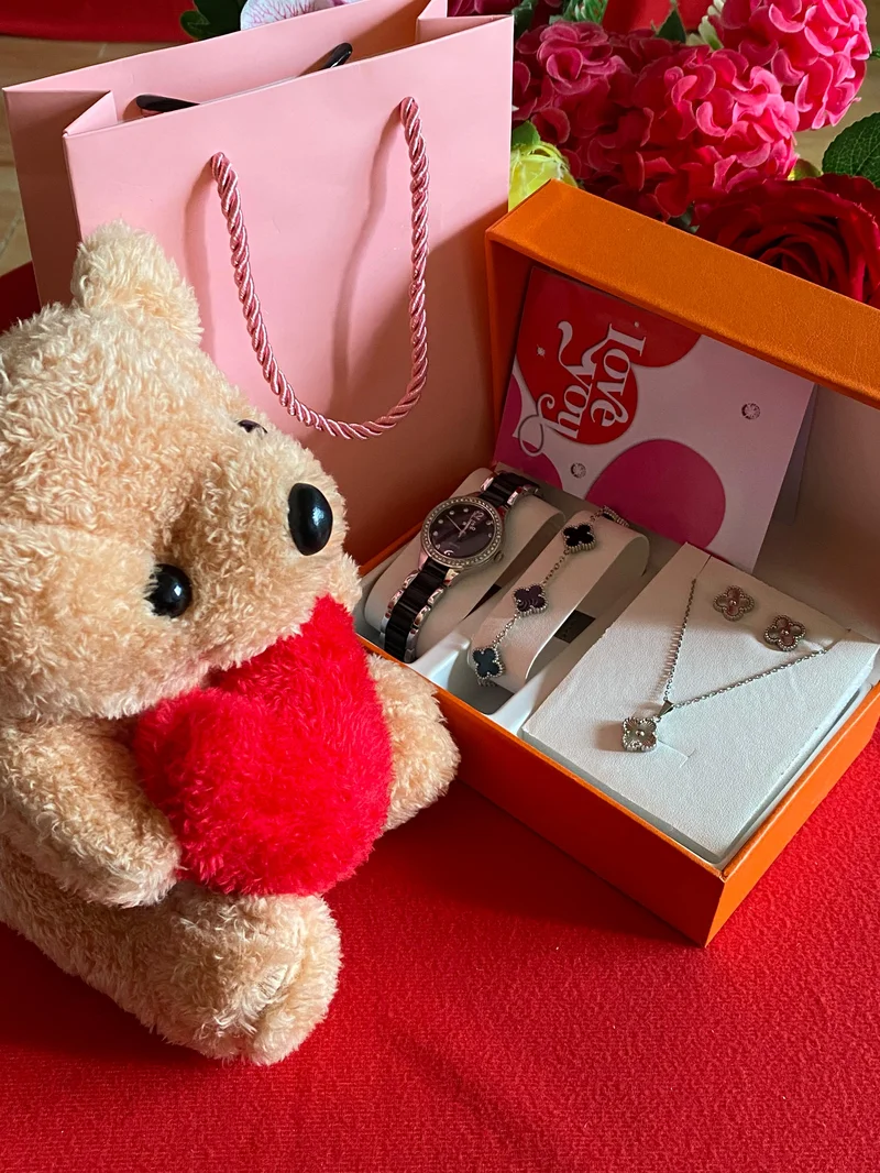 HOT VALENTINES LADIES GIFT SET-Brown