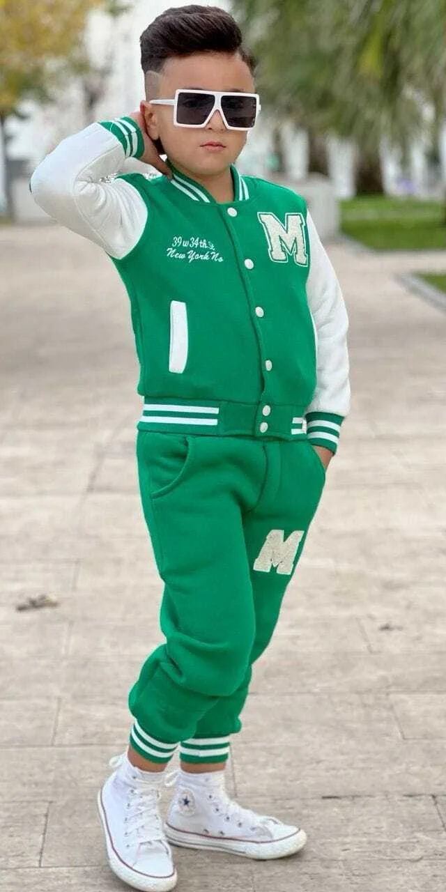 Kids' M College Green Tracksuits! Stylish, Comfy&Durable",Affordable,Trendy