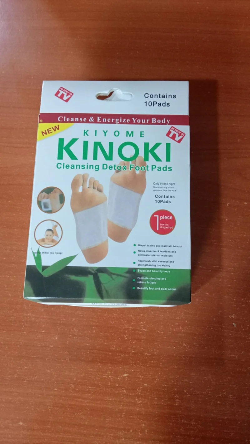 KIYOME KINOKI Detox Foot Pads for Cleansing, Relaxation & Stress Relief (10 Pads