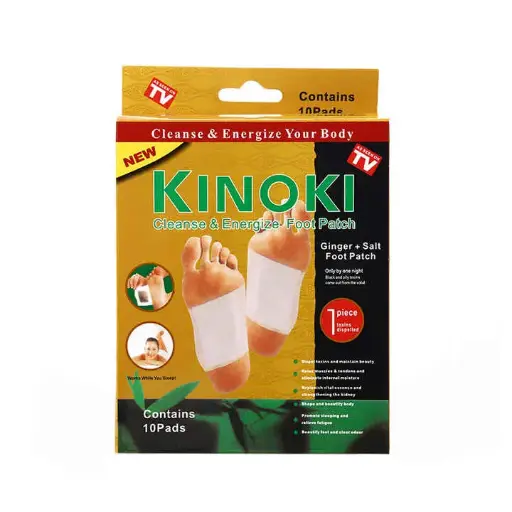 [KIYOMEGOLD] KIYOME KINOKI Organic Natural Ingredients Foot Patch Health Care Herbal Detox Feet Pad 
