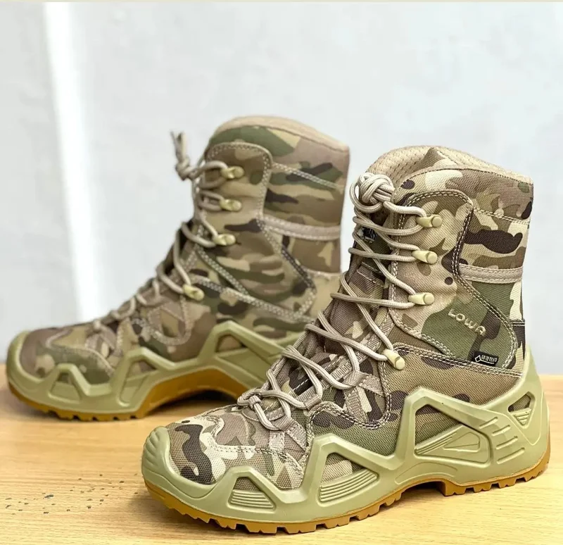 Lowa Tactical Military Combat Boots Outdoor Hiking Trekking Boots Non-Slip Rubbe