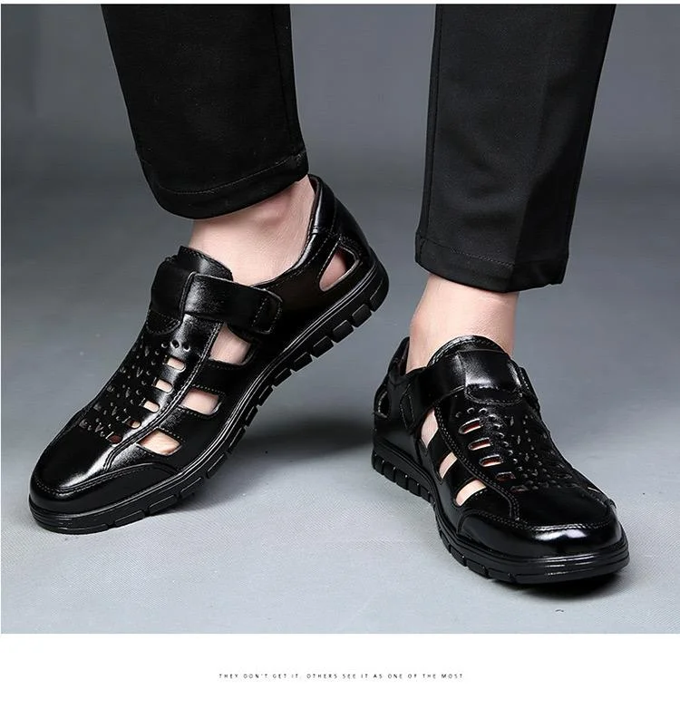 Men's Stylish lightweight fashion Summer sandals,leather sandals,summer footwear