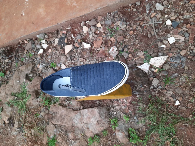 Mens Slip-On Shoes - Navy Blue