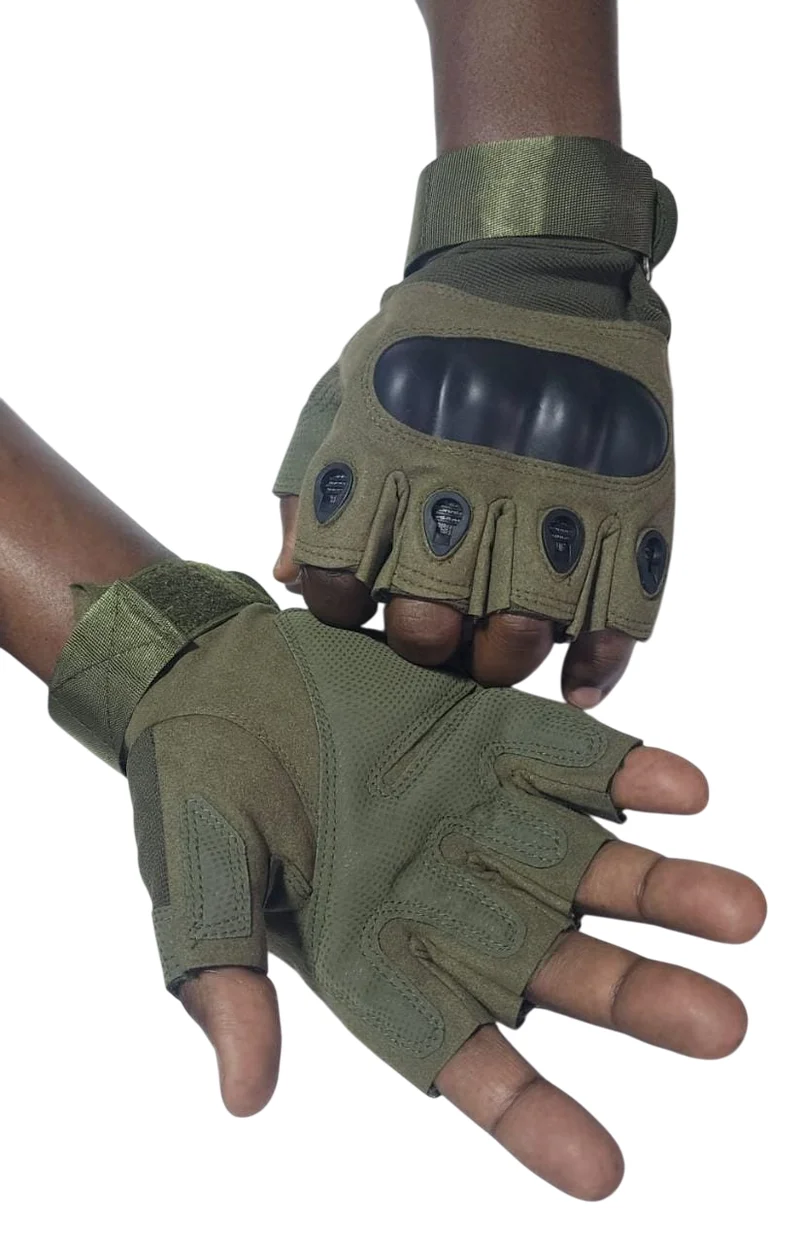 Military Tactical Half Finger Cycling GYM Gloves - 2 PCS