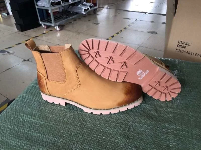 Mustard Timberland Mens Leather Boots