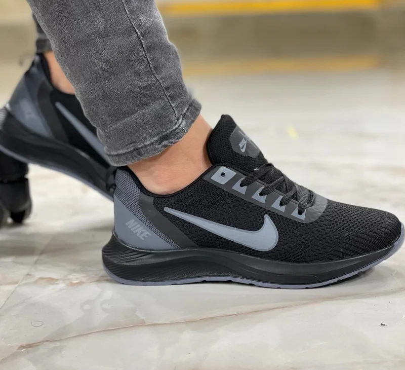 NIKE AIR ZOOM STRUCTURE 23 MEN Black- Grey Sneakers